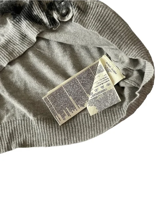 DIESEL Gray Tie-Dye V-Neck Button Cardigan - Picture 3 of 4